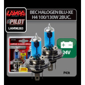 Bec halogen Blu-Xe  H4 100/130W P43t 24V 2buc