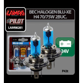 Bec halogen Blu-Xe  H4 70/75W P43t 24V 2buc