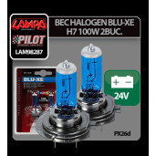Bec halogen Blu-Xe  H7 100W PX26d 24V 2buc