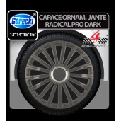 Capace roti auto Radical Pro dark 4buc - Grafit - 13''