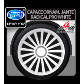 Capace roti auto Radical Pro white 4buc - 15''