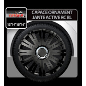 Capace roti auto Active RC 4buc - Negru - 16''