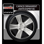 Capace roti auto Esprit BC 4buc - Argintiu/Negru - 14''
