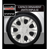 Capace roti auto Impulse 4buc - Argintiu - 13''