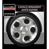 Capace roti auto Matrix 4buc - Argintiu - 15''