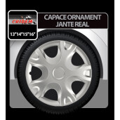Capace roti auto Real 4buc - Argintiu - 15''