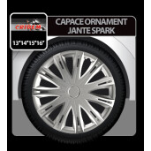 Capace roti auto Spark 4buc - Argintiu - 14''