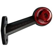 Lampa gabarit camion cu brat lung 60° cu LED 12/24V Set 2buc Stg/Dr - Alb/Rosu