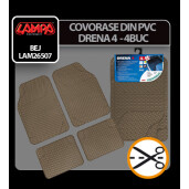 Covorase pvc universale Drena 4 bej 4buc