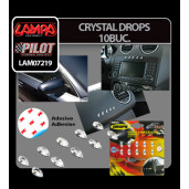 Ornamente picaturi de cristal 10buc