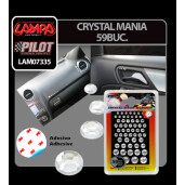 Ornamente cristal mania 59buc - Transparent