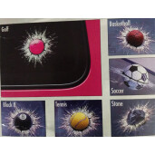 Autocolant 3D Crash Tennisball 1buc
