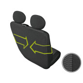 Huse scaun furgoneta de transport Ares DV2-M - 2Locuri