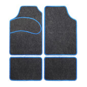 Covorase mocheta universale 4buc - Negru/Albastru