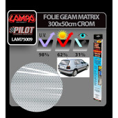 Folie geam Matrix 300x50cm - Crom