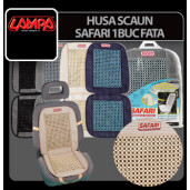 Husa scaun fata Safari cu margele din lemn 1buc - Albastru