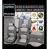 Huse scaun Eco Class Carbon set 11buc - Argintiu