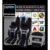 Huse scaun Eco Class Super-Speed set 11buc - Gri
