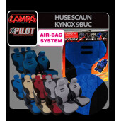 Huse scaun Kynox 9buc - Albastru