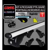 Kit 4 picioare pt. bare portbagaj aluminiu Nordrive Rail-Kit Alu