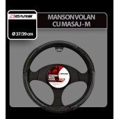 Manson volan cu masaj 4Cars - M - Ø 37-39cm