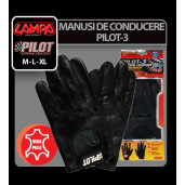 Manusi de conducere Pilot-3 - M - Negru