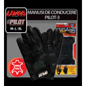 Manusi de conducere Pilot-3 - L - Negru