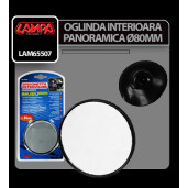 Oglinda interioara panoramica rotunda cu ventuza Ø 80mm