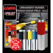 Ornament maner frana de mana piele - aluminiu - Albastru