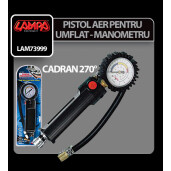 Pistol aer pentru umflat cu manometru 270° profesional
