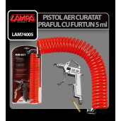 Pistol aer curatat praful cu furtun spiralat 5ml