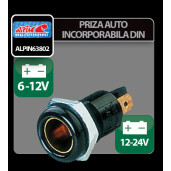 Priza auto incorporabila DIN - 6/12/24V 16A - Alpin