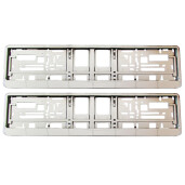 Suporti numere inmatriculare cromati 2buc