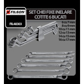 Set chei fixe inelare cotite 6buc Filson