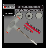 Set surubelnite si tubulare cu maner T Filson