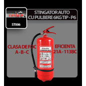 Stingator auto cu pulbere 6kg Tip P6 Cridem