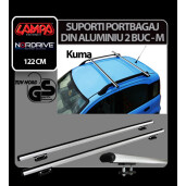 Suporti portbagaj complet Kuma din aluminiu, 2buc -M - 122cm