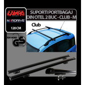 Suporti portbagaj complet Club din otel, 2buc - M - 120cm