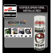 Vopsea spray cauciucata Kolor Dip 400ml - Metallic red