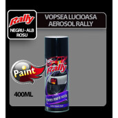 Vopsea lucioasa aerosol Rally 400ml - Negru